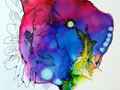 Go with the Flow: Alcohol Ink Zen Art  18+