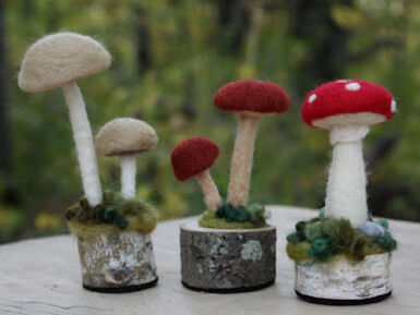 Holiday Felting: Felt a Festive Fungi! 15+